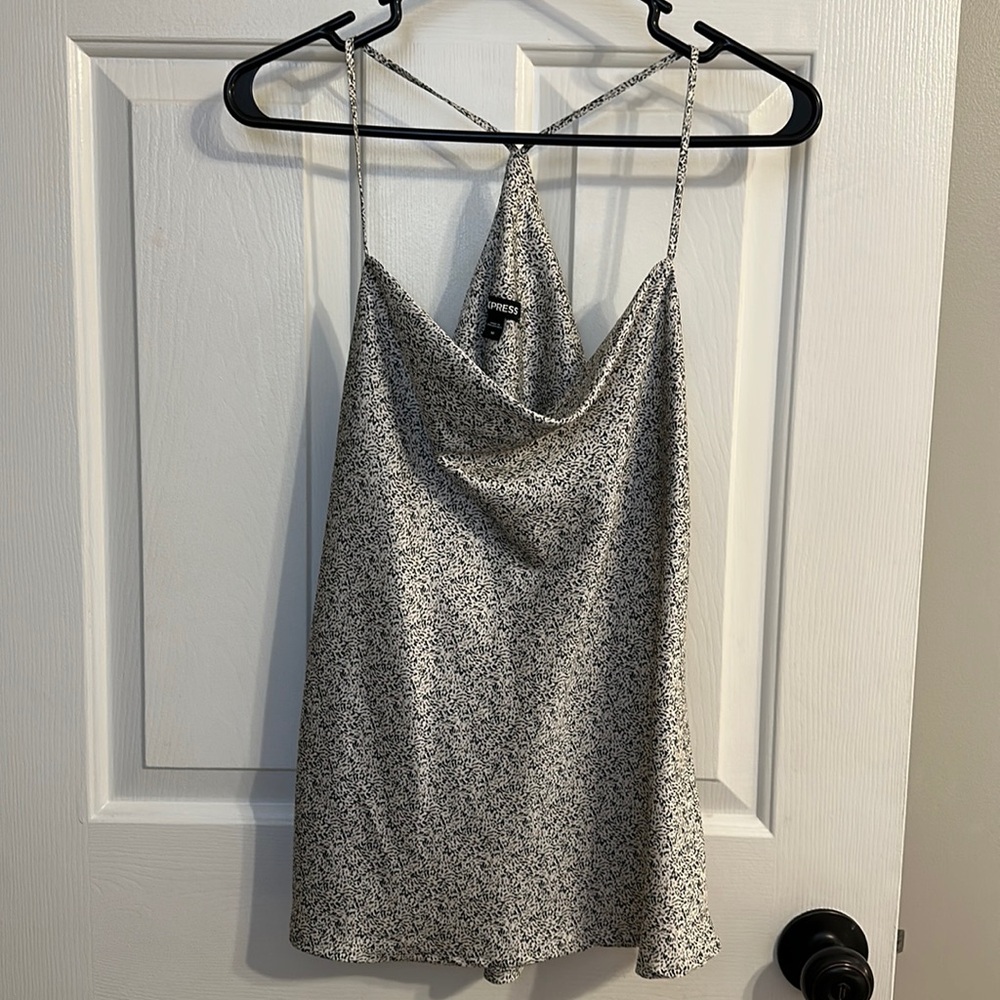 EUC Express cowl neck racer back cami. Size M.